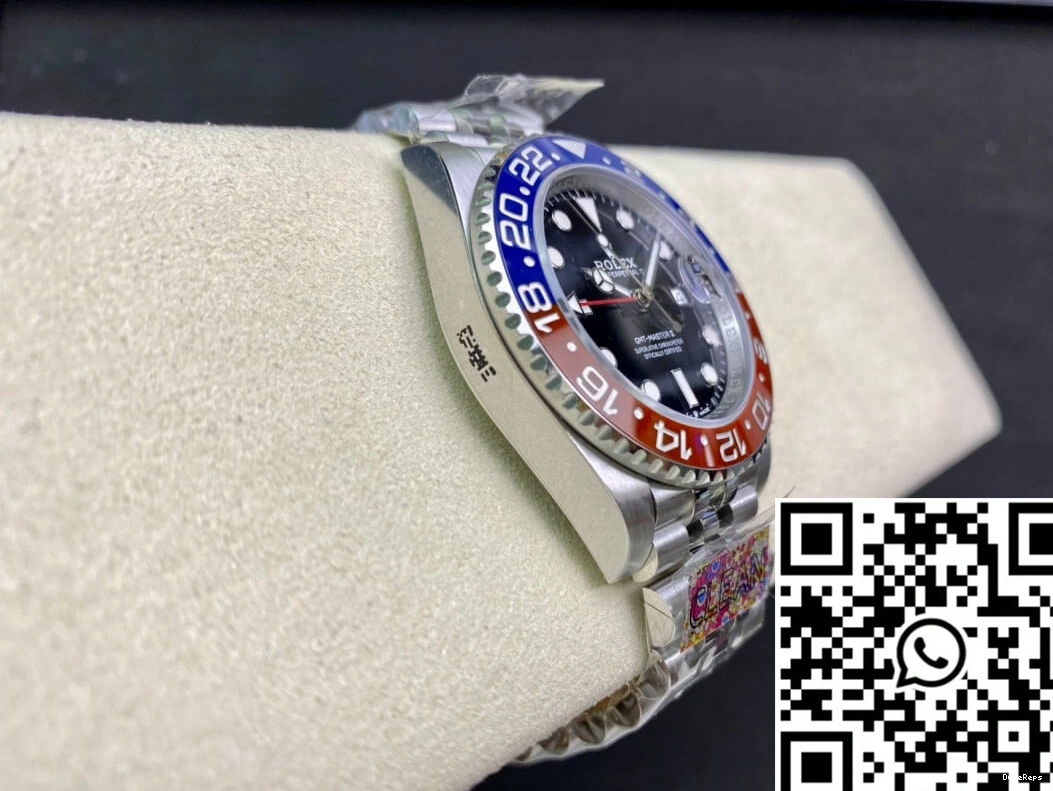 Clean M126710BLRO-0001 Rolex GMT Master Factory Dial II Black 0307